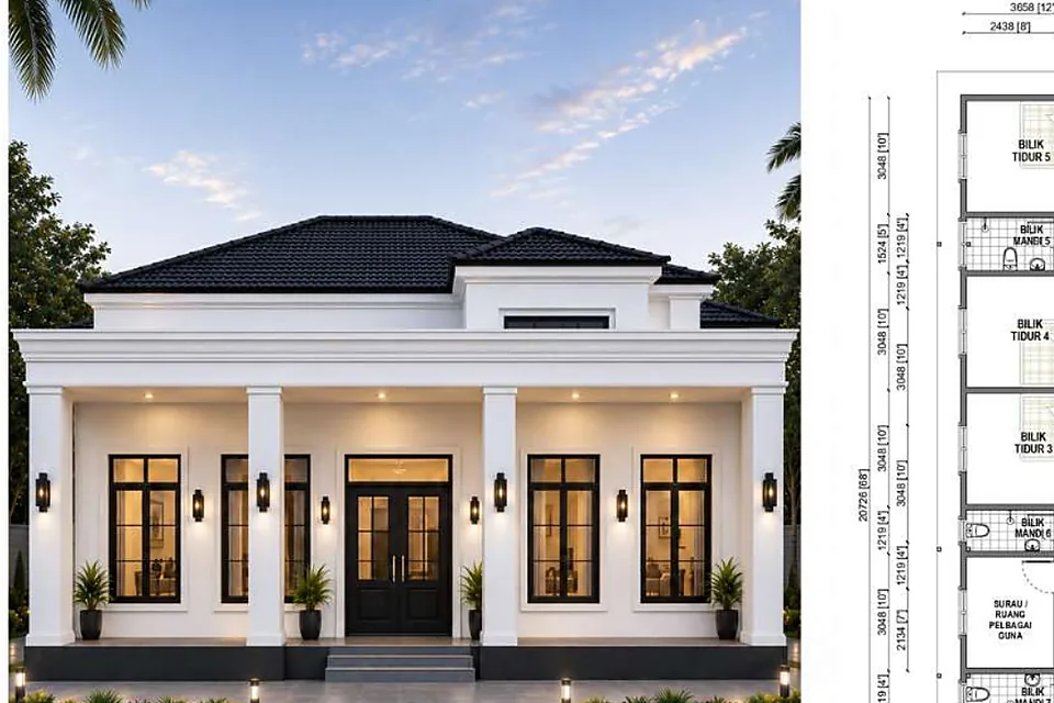 Fasad rumah Model Y16