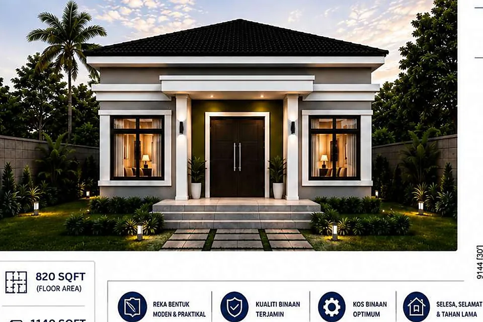 Fasad rumah Model Y2