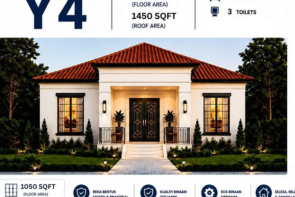Fasad rumah Model Y4