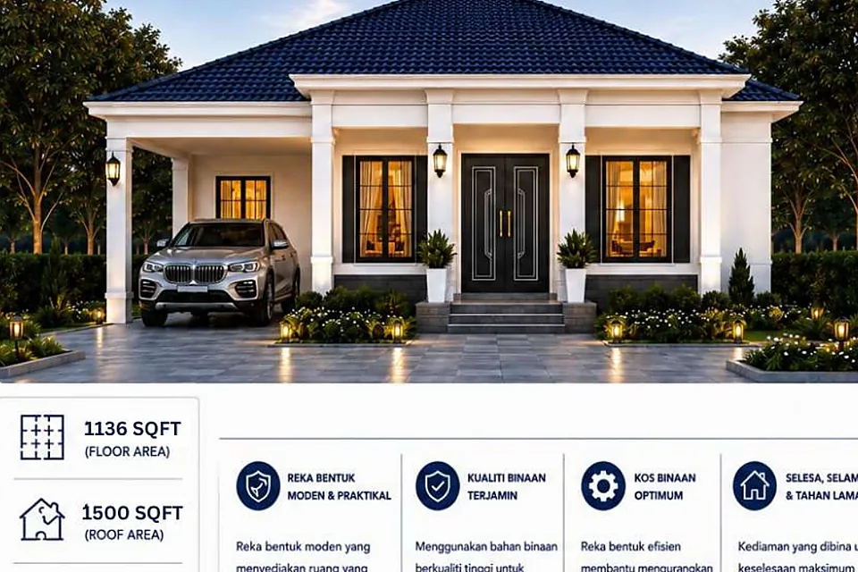 Fasad rumah Model Y5