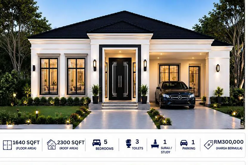 Fasad rumah Model Y9
